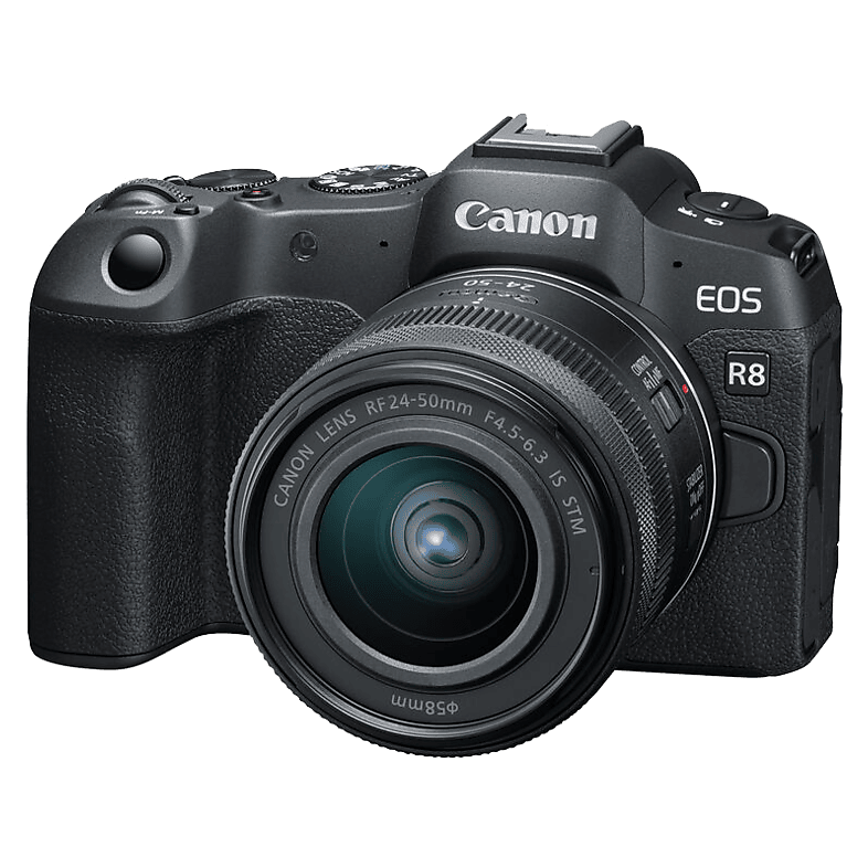 Canon EOS R8 Digitális fényképezőgép + RF 24-50mm F4.5-6.3 IS STM objektív - Fekete (5803C013)-0