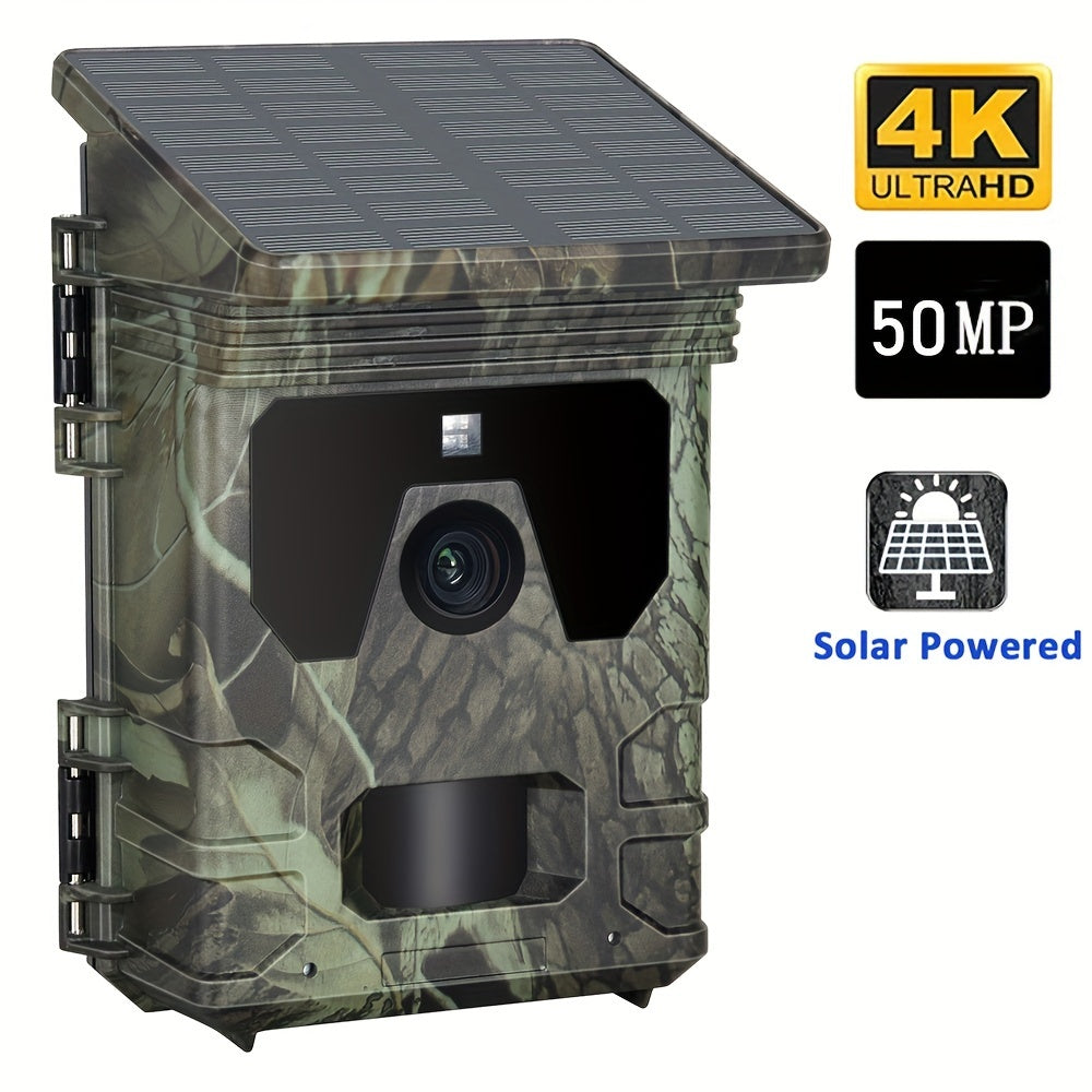 Solar-Powered 4K Wildlife Trail Cam Hunting Camera-1