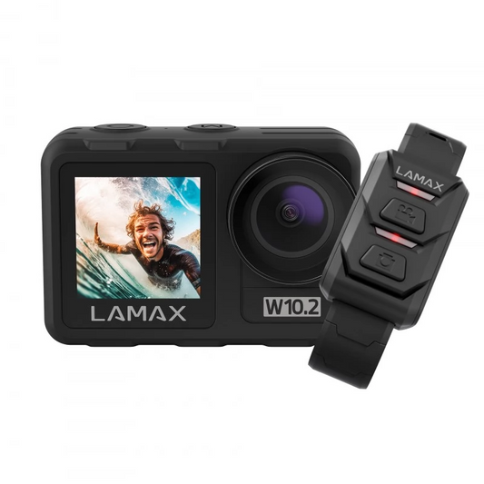 LAMAX W10.2 Vízálló Akciókamera 4K 60fps - Fekete (LXWAMW102NNBA)-0