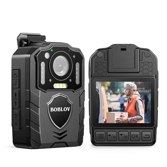 1080P Body Camera with 13-Hour Recording 64GB Black-0