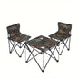 3 pcs Portable Outdoor Camping Table and Chair Set-0